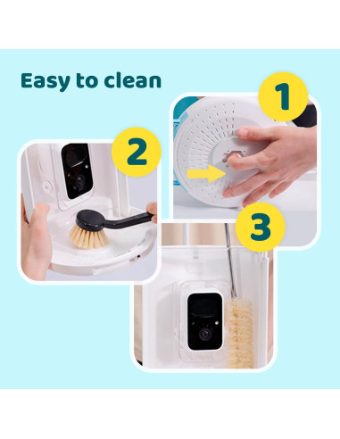 Comedero Inteligente NETVUE Birdfy con Cámara 1080P Azul