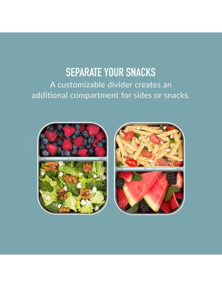 Fiambrera Bentgo MicroSteel a Prueba de Fugas 1200 mL Aqua