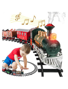 Juego de Tren Eléctrico Atlasonix 1901 con Luces y Sonidos