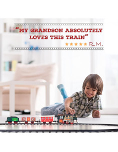 Juego de Tren Eléctrico Atlasonix 1901 con Luces y Sonidos 2