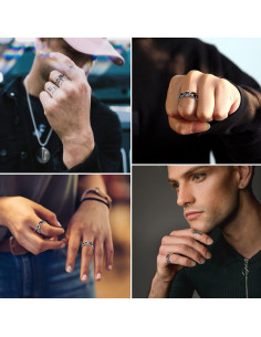 Anillo Celta Vintage para Hombre ChainsProMax, Acero Inoxidable 2