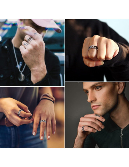 Anillo Celta Vintage para Hombre ChainsProMax, Acero Inoxidable