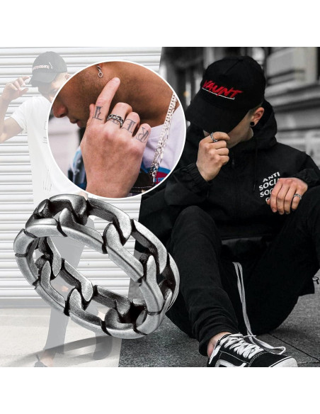 Anillo Celta Vintage para Hombre ChainsProMax, Acero Inoxidable