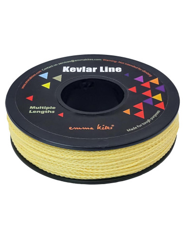 Cuerda Trenzada de Kevlar 100% Emma Kites 100Lb 30m