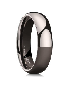 Anillo de tungsteno King Will 4mm pulido en varios colores