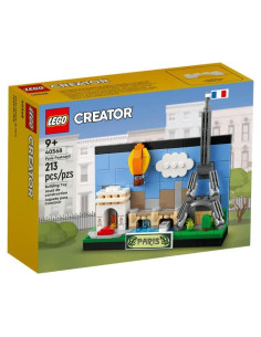 Postal 3D LEGO París 40568 - 213 piezas y monumentos