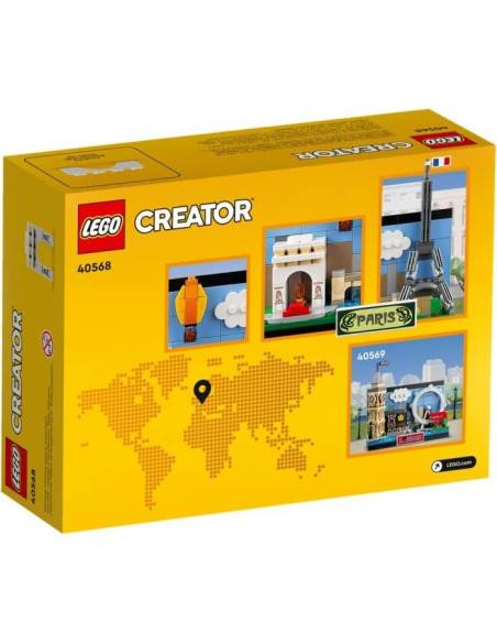 Postal 3D LEGO París 40568 - 213 piezas y monumentos