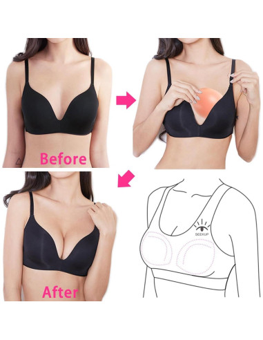 Inserciones Silicona SEEKUP Aumentador Bustos Tamaño Medio