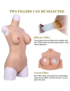 Traje de Cuerpo de Silicona E Cup Realista para Crossdressing 2