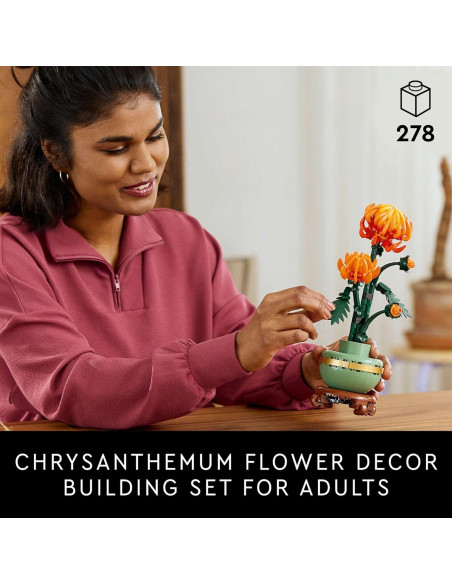 Juego de Construcción LEGO Icons Crisantemo 10368 - Flor Artificial