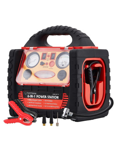 Arrancador de coche Tyrell Chenergy HH715a 1800A con compresor