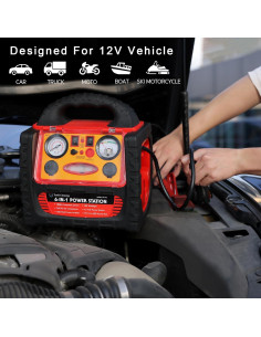 Arrancador de coche Tyrell Chenergy HH715a 1800A con compresor 2