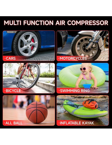 Arrancador de coche Tyrell Chenergy HH715a 1800A con compresor