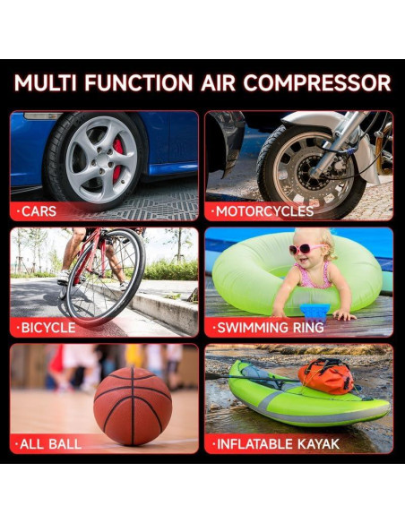 Arrancador de coche Tyrell Chenergy HH715a 1800A con compresor