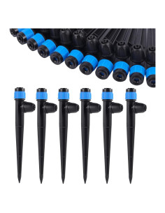 Emisores de riego por goteo FULAIERGD 25pcs Ajustables 360