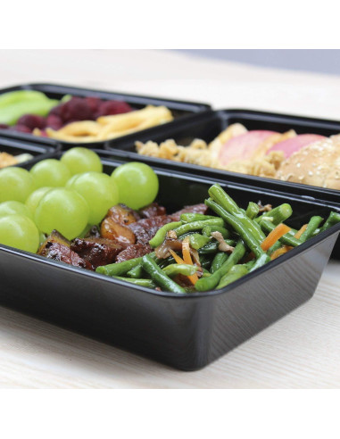 Contenedores de Comida Enther 12 Piezas 830ml Apilables BPA Free