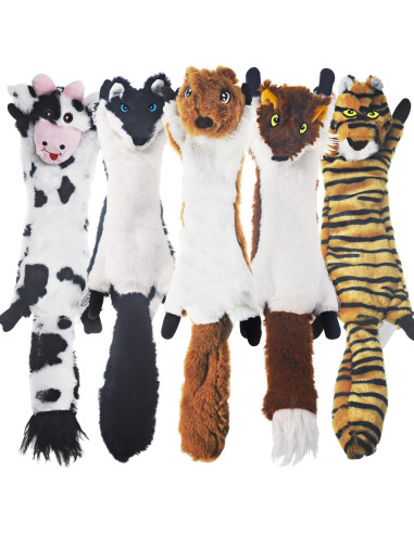 Juguetes para Perros SHARLOVY 5 Pack Crinkle Sin Relleno