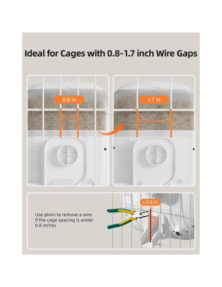 Comedero Colgante Sandpoy F15-L Automático para Conejos