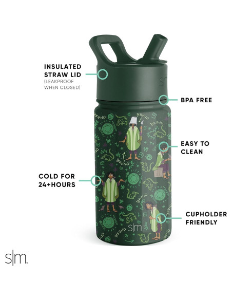 Botella de Agua Simple Modern 14oz Disney Encanto Bruno