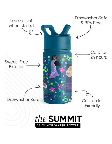 Botella de Agua Simple Modern Disney Encanto 414ml Aislada