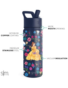 Botella de Agua Simple Modern Disney Belle 532ml Aislada 2