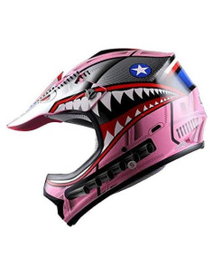 Casco Motocross Power Gear Shark Rosa Medio 51-52 cm