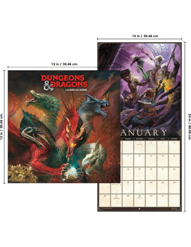 2025 Dungeons and Dragons Wall Calendar