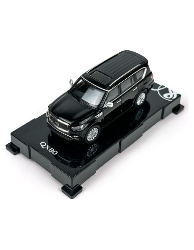 Coche Diecast Infiniti QX80 2020 Escala 1/64 Paudi Negro