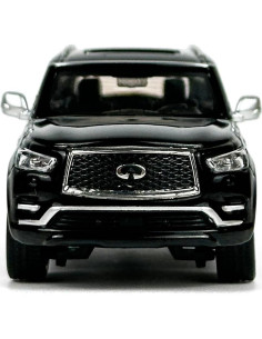 Coche Diecast Infiniti QX80 2020 Escala 1/64 Paudi Negro 2