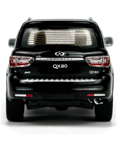Coche Diecast Infiniti QX80 2020 Escala 1/64 Paudi Negro