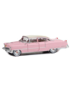 Modelo de Coche Diecast 1955 Fleetwood Series 60 Rosa 1:24 Greenlight