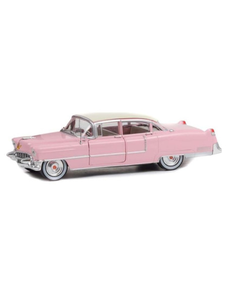 Modelo de Coche Diecast 1955 Fleetwood Series 60 Rosa 1:24 Greenlight