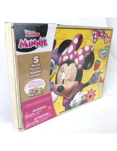 Rompecabezas de Madera Disney Minnie Mouse 5 Piezas