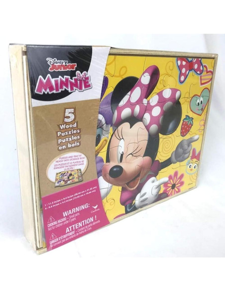 Rompecabezas de Madera Disney Minnie Mouse 5 Piezas
