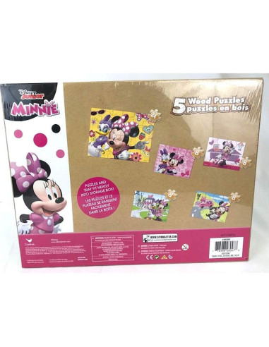 Rompecabezas de Madera Disney Minnie Mouse 5 Piezas