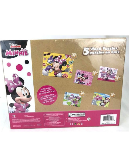 Rompecabezas de Madera Disney Minnie Mouse 5 Piezas
