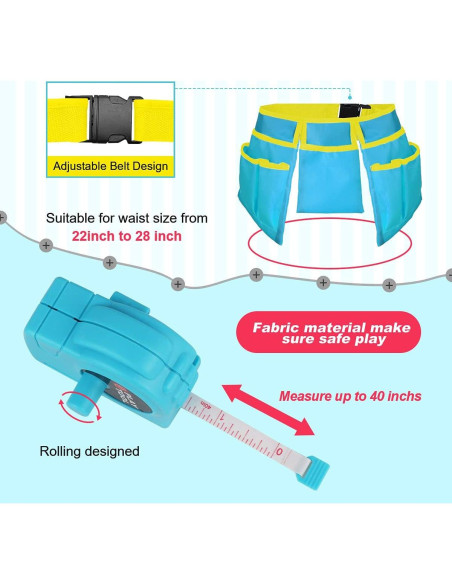 Juego de Herramientas LOYO para Niños 27 Piezas Azul