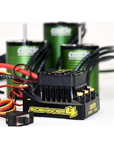 Castle Creations Sidewinder 4 ESC y motor 1406 7700KV RC 1/10