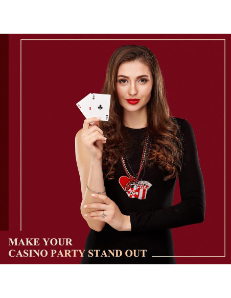 Collares de Perlas Casino 72 Pcs Ferreve 12 Estilos Fiesta