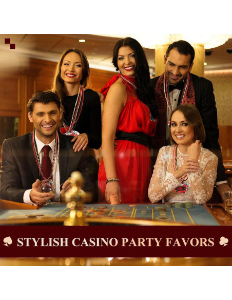 Collares de Perlas Casino 72 Pcs Ferreve 12 Estilos Fiesta