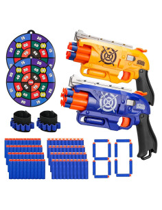 Conjunto de 2 Pistolas Blaster BBnote con 80 Dardos y Objetivos