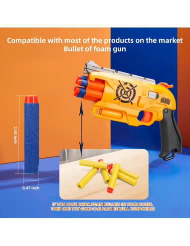 Conjunto de 2 Pistolas Blaster BBnote con 80 Dardos y Objetivos