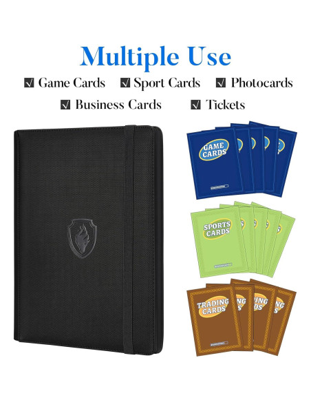 Carpeta de Cartas Fabmaker 540 Bolsillos Amarilla Resistente