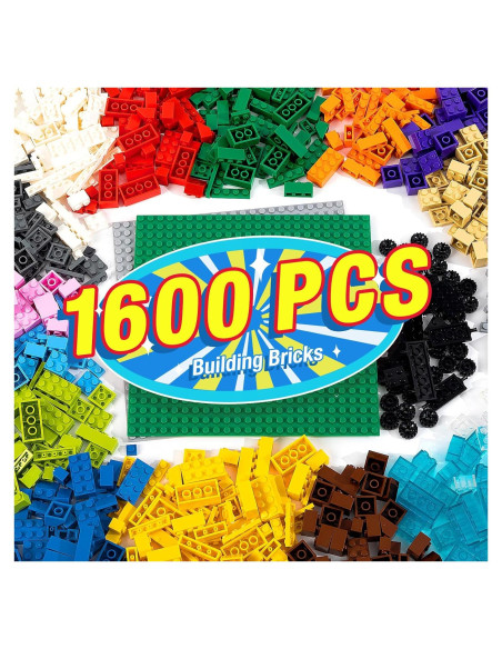 1600 Piezas Bloques de Construcción Mannidoo con Accesorios