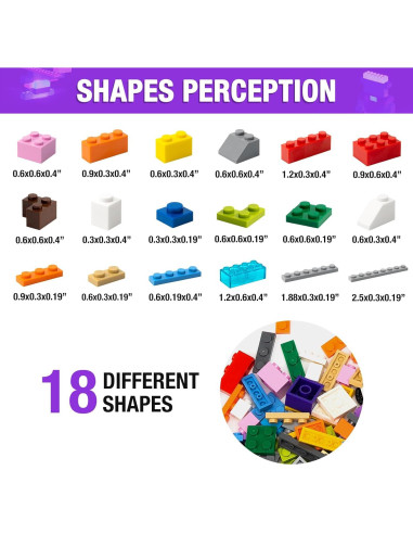 1600 Piezas Bloques de Construcción Mannidoo con Accesorios