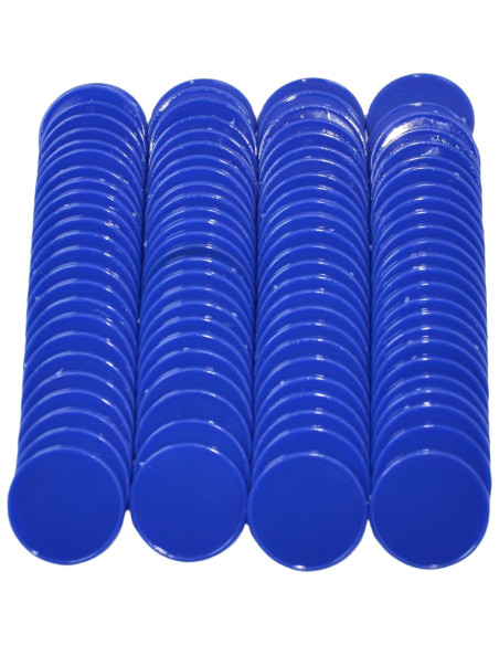 Set de 100 Fichas Plásticas 25mm SmartDealsPro Azul