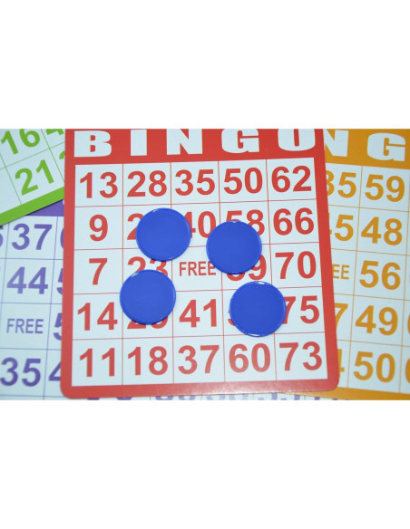 Set de 100 Fichas Plásticas 25mm SmartDealsPro Azul