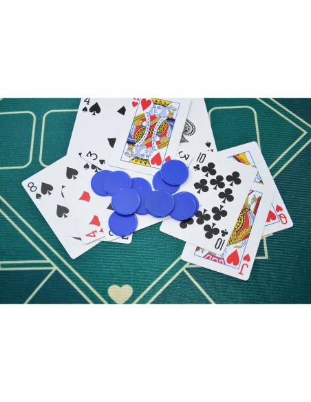 Set de 100 Fichas Plásticas 25mm SmartDealsPro Azul