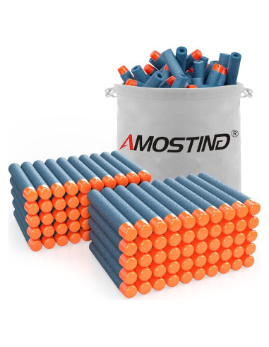 Recargas Nerf AMOSTING 100PCS Elite 2.0 Azul con Bolsa