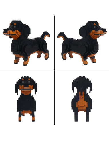 Conjunto de Bloques de Construcción Larcele 836 Piezas Perro